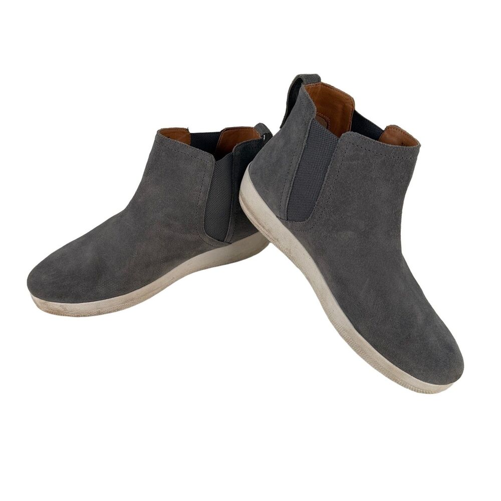 FitFlop Gray Suede Chelsea Ankle Boots Sneakers Womens US 9 Style C47-644
